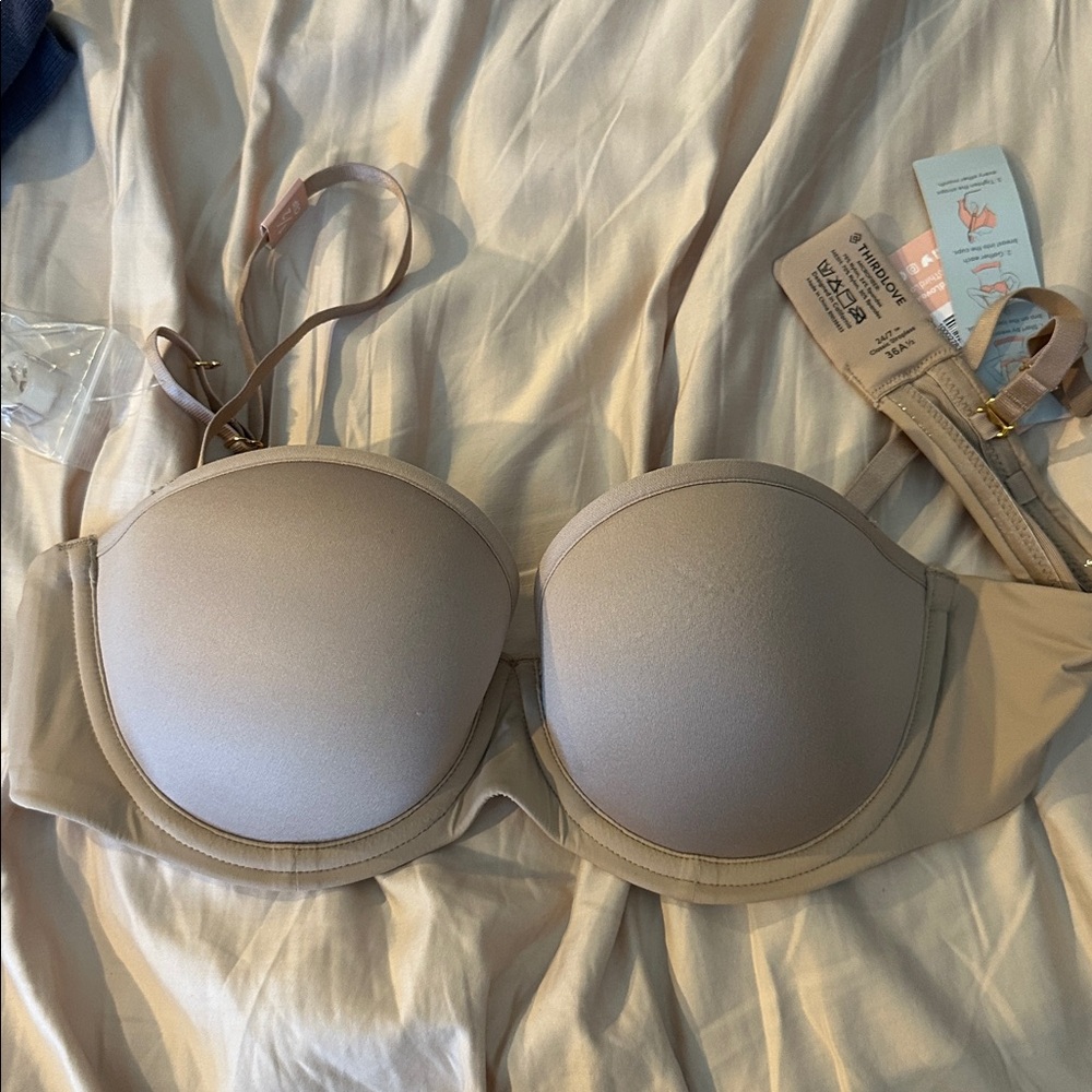 ThirdLove Taupe Strapless Bra